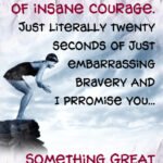 twenty seconds of insane courage